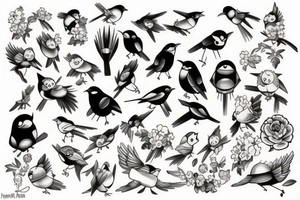 Birds tattoo idea
