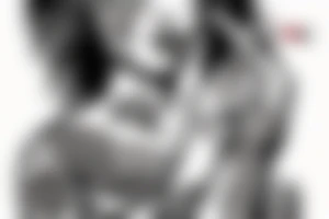 woman smoking a cigarette with tribal background tattoo idea