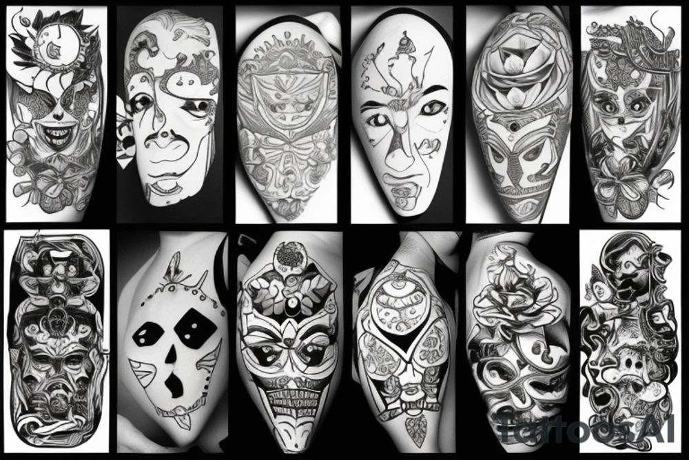 Blackwork tattoo idea