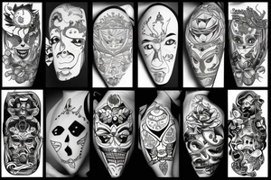Blackwork tattoo idea
