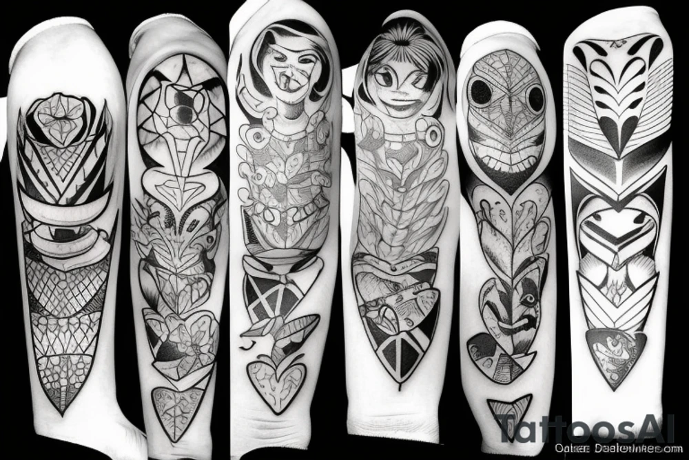 Blackwork tattoo idea