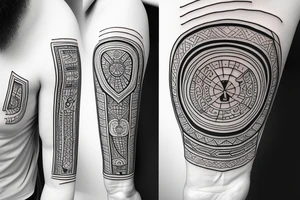 Black, geometric, Ukrainian, car, minimalist.
At all  arm tattoo idea