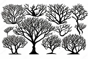 Banyan tree with roots tattoo idea