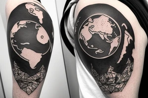 Atlas carrying the earth tattoo idea