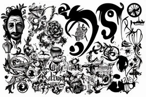 "JJ" graffitti style tattoo idea