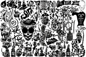 "JJ" graffitti style tattoo idea