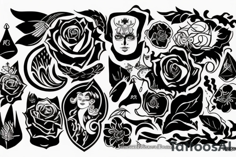 Японский стиль tattoo idea