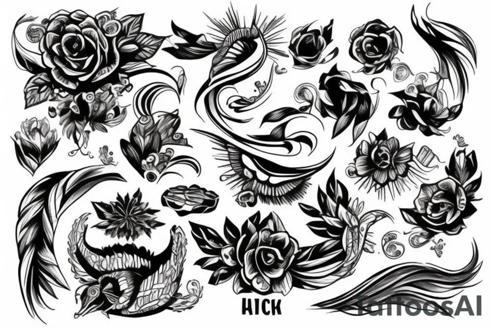 Японский стиль tattoo idea
