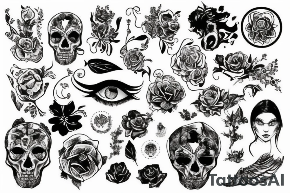 Японский стиль tattoo idea