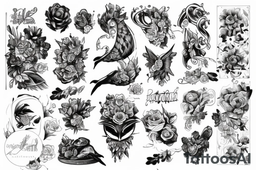 Японский стиль, катана tattoo idea