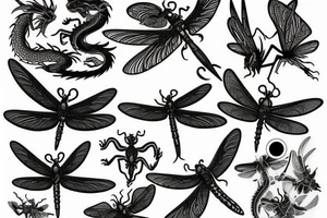 DRAGON fly tattoo idea