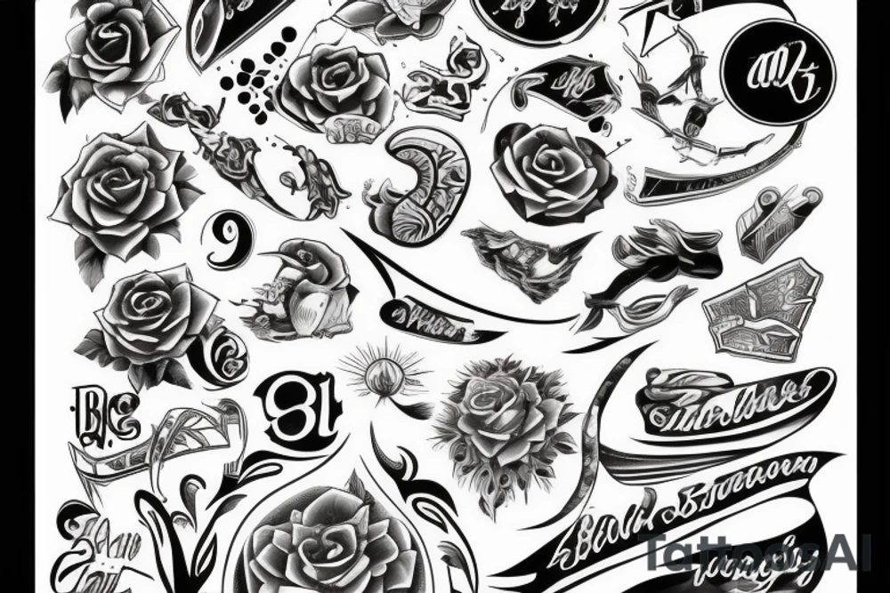 number 8 tattoo idea