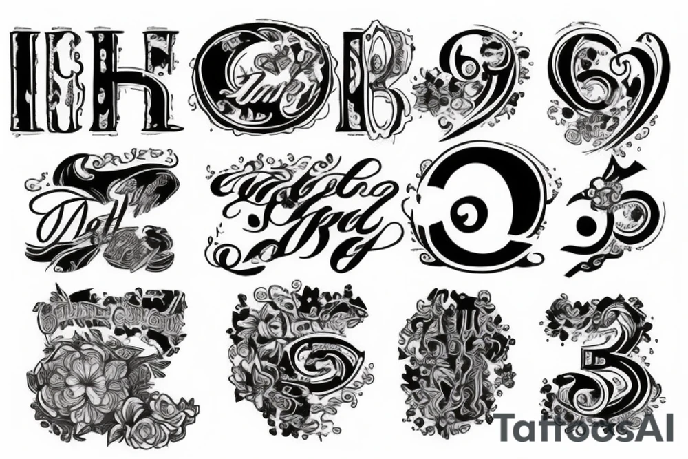 number 8 tattoo idea