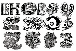 number 8 tattoo idea