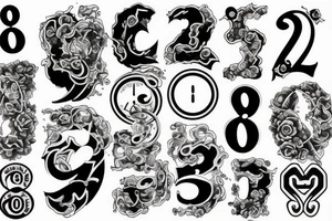 Number “8” tattoo idea