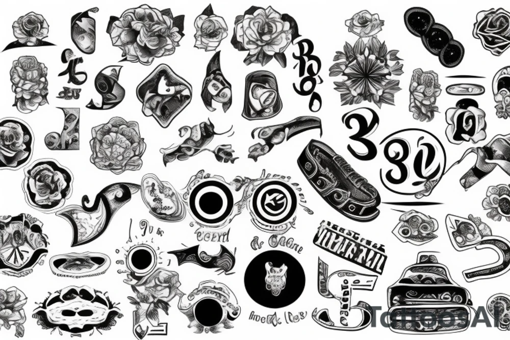 Number “8” tattoo idea