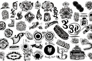 Number “8” tattoo idea