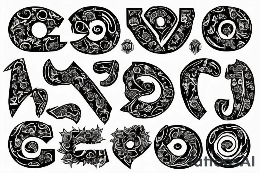 Number “8” tattoo idea