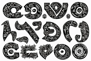 Number “8” tattoo idea