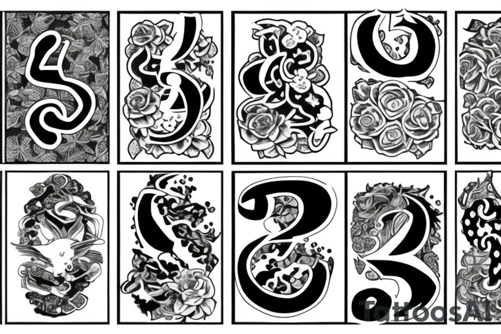 Number “8” tattoo idea