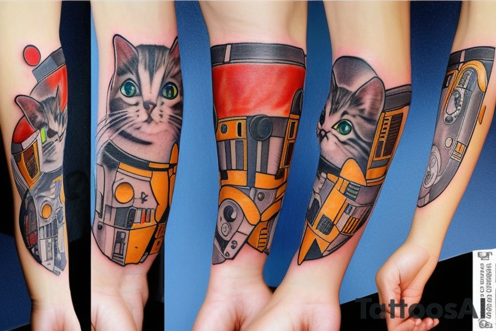 Brother cats with Star Wars tattoo idea