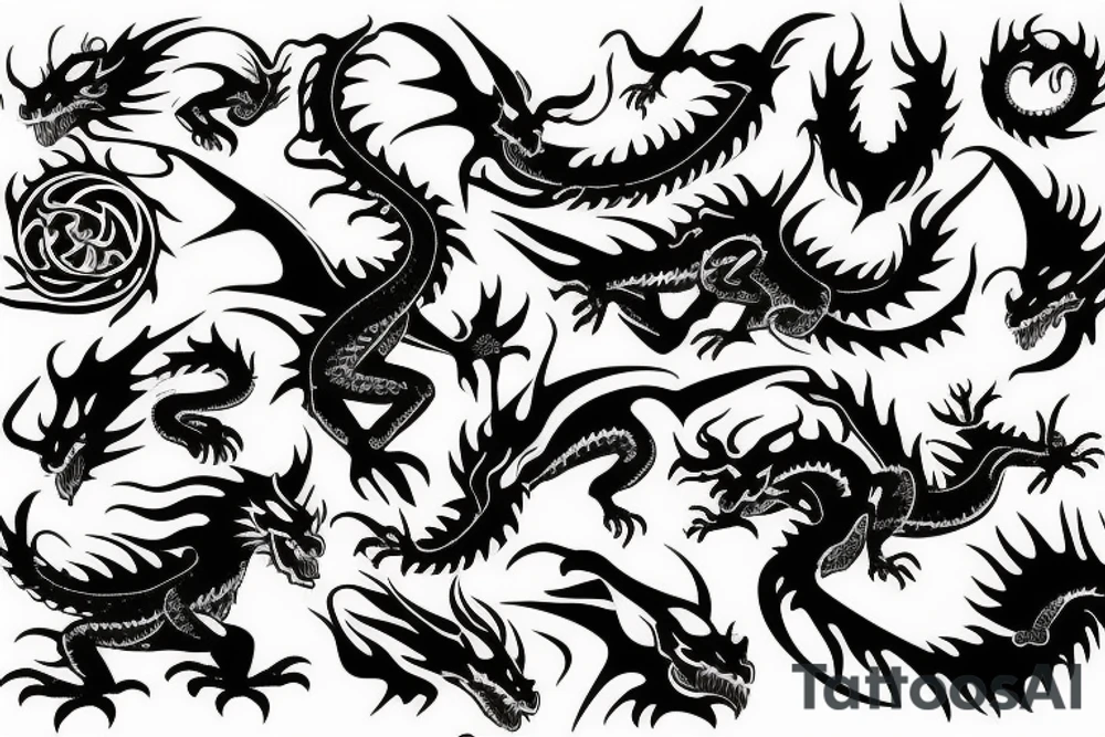 dragon tattoo idea