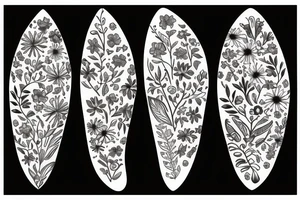 floral tattoo idea