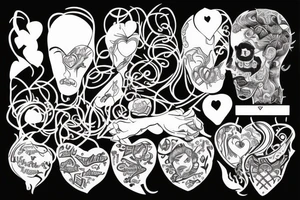 Internal conflict between heart and mind, restlessness tattoo idea