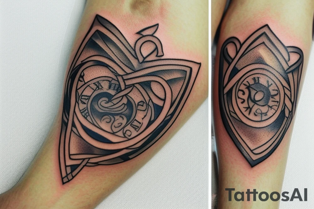 Wedding Ring tattoo for man. Colors gold yellow, black, silver. tattoo idea