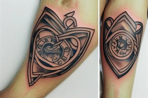 Wedding Ring tattoo for man. Colors gold yellow, black, silver. tattoo idea