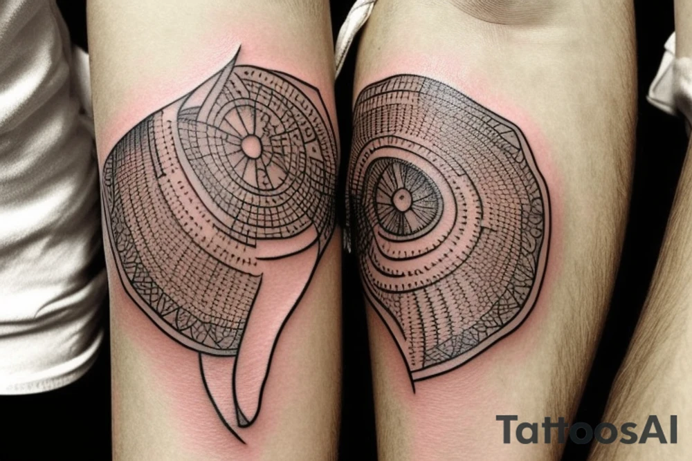 Wedding Ring tattoo for man. Colors gold yellow, black, silver. tattoo idea