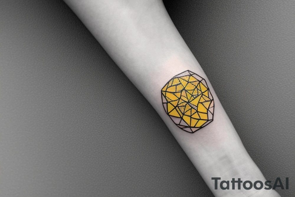 Wedding Ring tattoo for man. Colors gold yellow, black, silver. tattoo idea
