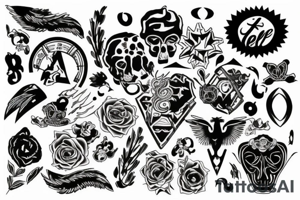 as above so bellow tattoo idea