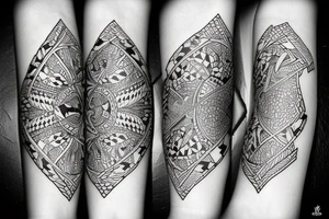 playing cards fanned out tattoo idea