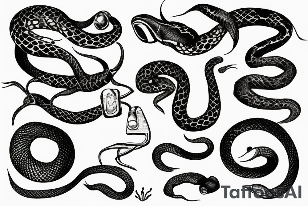 existentialism snake tattoo idea
