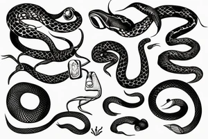 existentialism snake tattoo idea