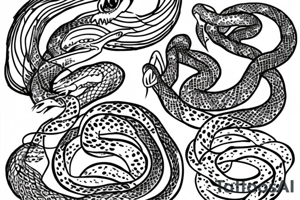 existentialism snake tattoo idea