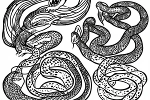 existentialism snake tattoo idea