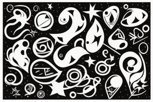 Concept minimalist tattoo idea
