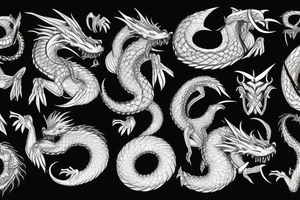 Ouroboros dragon tattoo idea