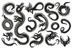 Infinity Ouroboros dragon tattoo idea