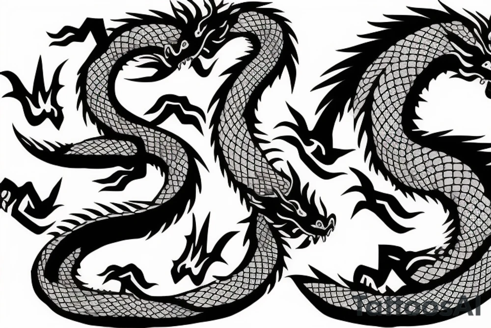 Dragon eating its own tail tattoo idea