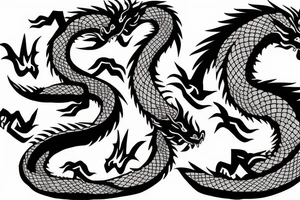 Dragon eating its own tail tattoo idea