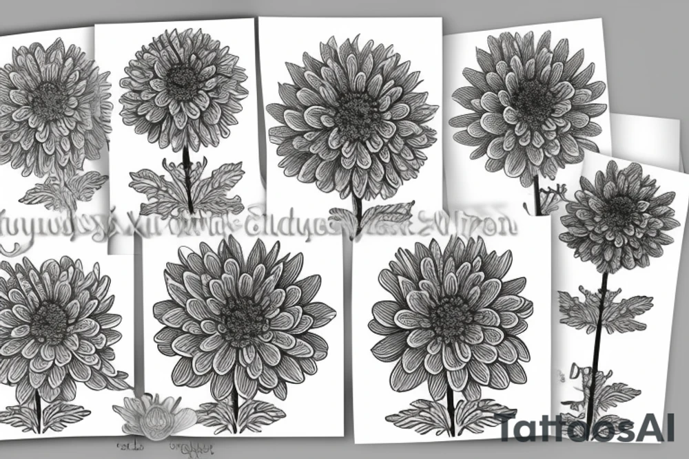 chrysanthemum tattoo idea