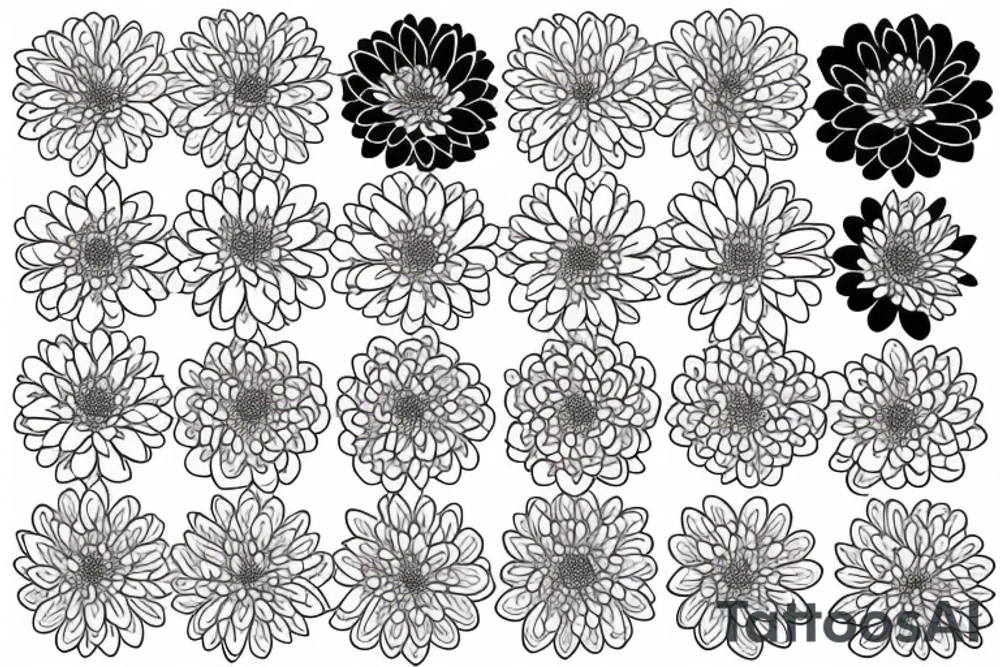 chrysanthemum tattoo idea