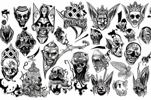 King and jester tattoo idea