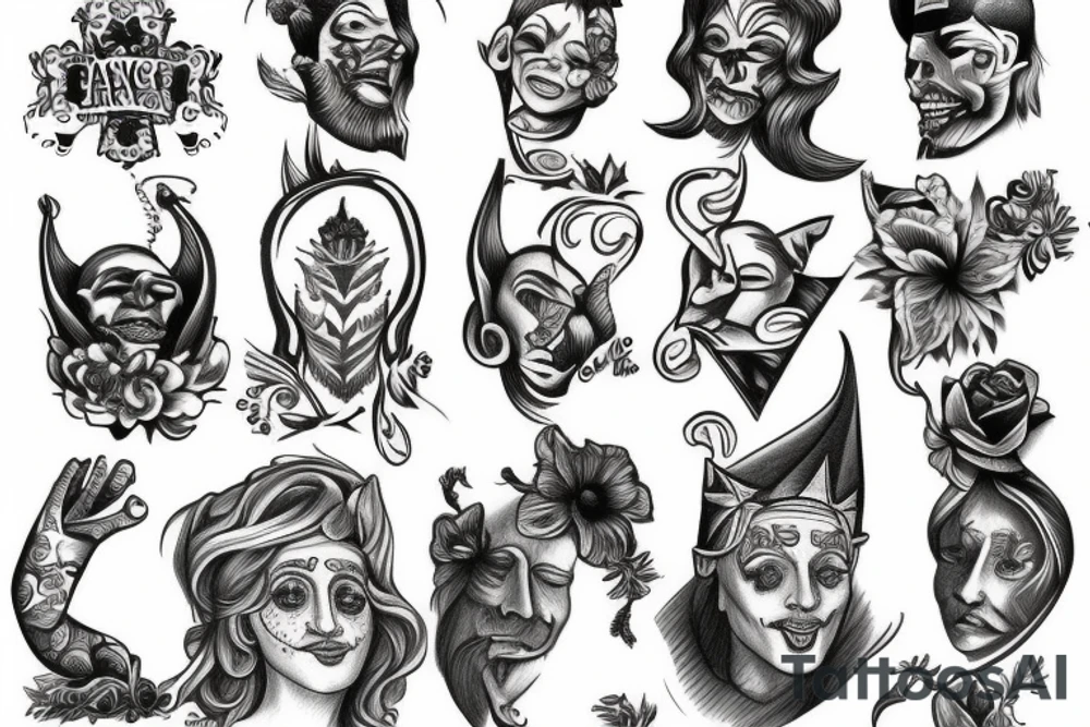 King and jester tattoo idea