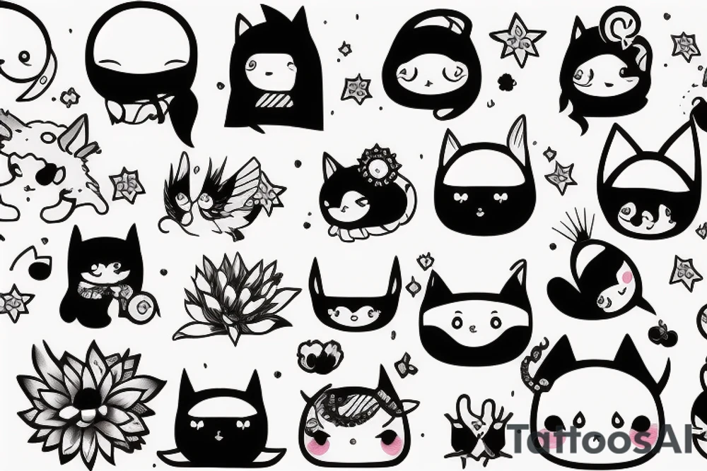 Kawaii tattoo idea