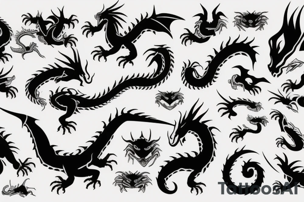 Dragon tattoo idea