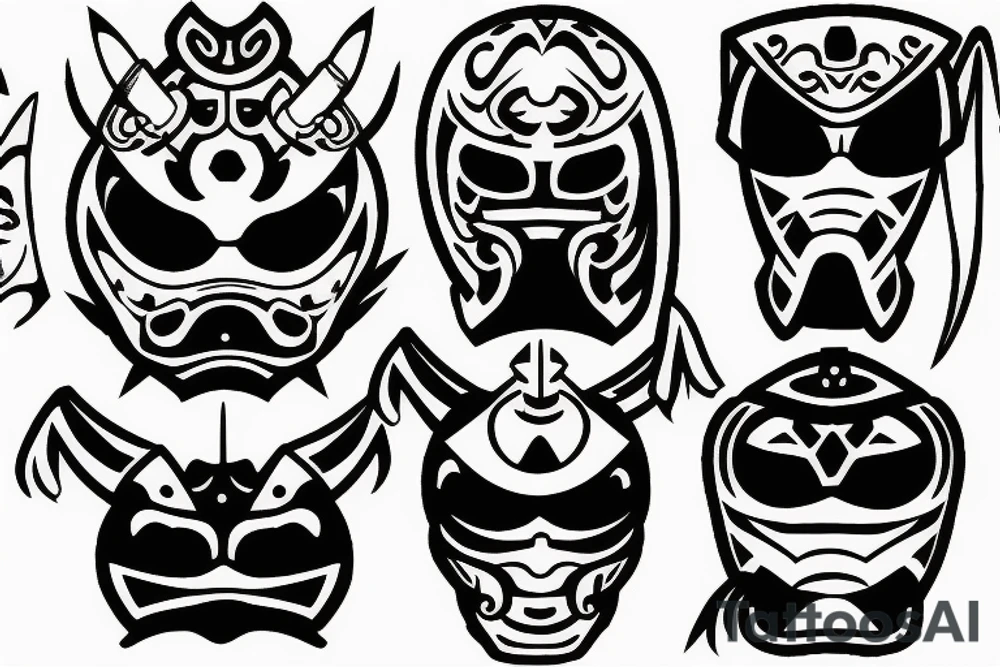 The masked samurai they tattoo idea
